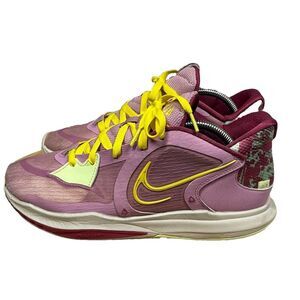 NIKE KYRIE 5 LOW USED SIZE 10 ORCHID YELLOW STRIKE 1 WORLD 1 PEOPLE DJ6012‎ 500